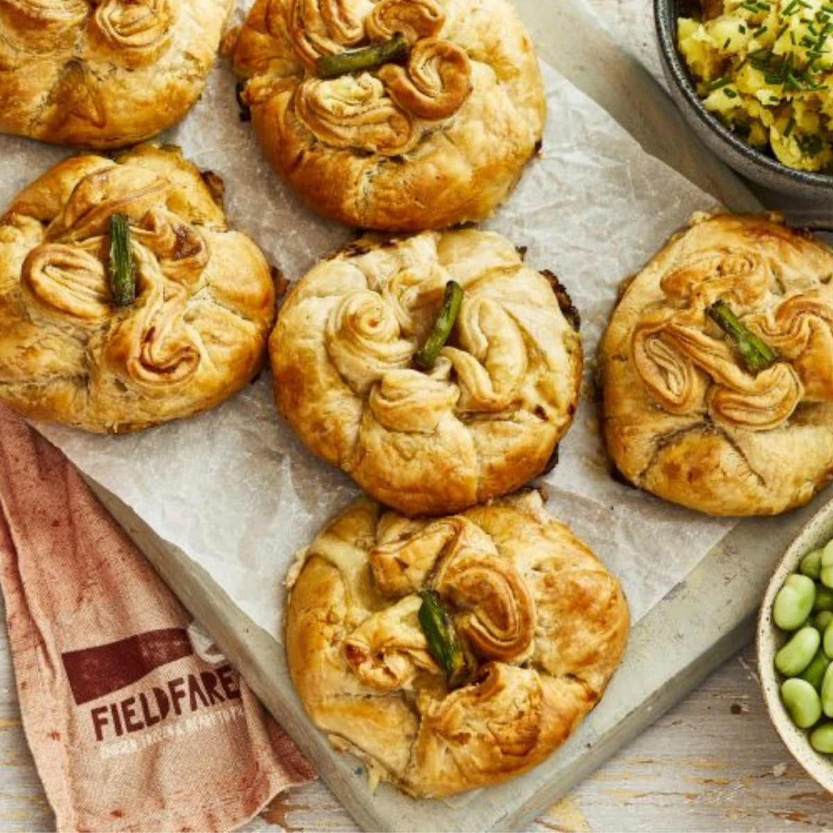 Creamy Chicken & Asparagus Puff Pastry Pie Groombridge Farm Shop